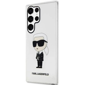 Karl Lagerfeld KLHCS23LHNIKTCT S23 Ultra S918 átlátszó kemény tok Ikonik Karl Lagerfeld