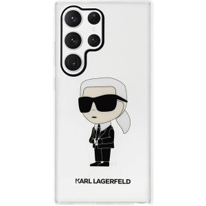 Karl Lagerfeld KLHCS23LHNIKTCT S23 Ultra S918 átlátszó kemény tok Ikonik Karl Lagerfeld