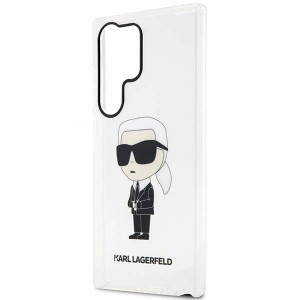 Karl Lagerfeld KLHCS23LHNIKTCT S23 Ultra S918 átlátszó kemény tok Ikonik Karl Lagerfeld