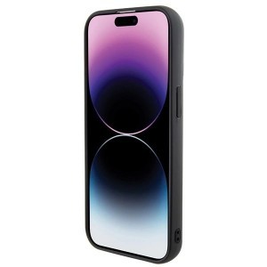 Karl Lagerfeld 3D Rubber Multi Logo tok iPhone 15 - fekete