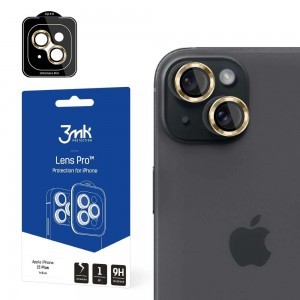 Apple iPhone 15 Plus - 3mk Lens Protection Pro Sárga üvegfólia