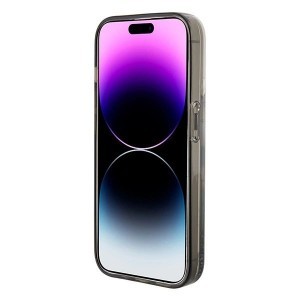 Karl Lagerfeld Liquid Glitter Ikonik tok iPhone 15 Pro Max - áttetsző