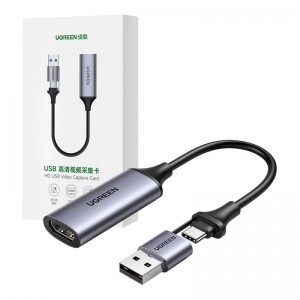 HDMI Rögzítőkártya / Grabber Ugreen CM489, 4K 60Hz, USB + USB-C-1