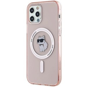 Karl Lagerfeld IML Choupette MagSafe tok iPhone 12/12 Pro - rózsaszín