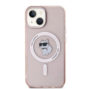 Karl Lagerfeld IML Choupette MagSafe tok iPhone 12/12 Pro - rózsaszín