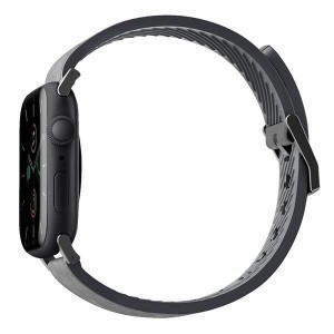 Uniq Straden bőr hibrid szíj Apple Watch 1/2/3/4/5/6/7/8/SE/SE2/Ultra 42/44/45/49mm - Szürke