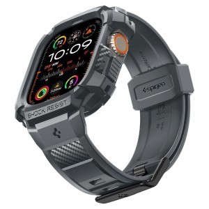 Spigen Rugged Armor Pro tok Apple Watch Ultra 1/2 (49 mm) - Sötétszürke