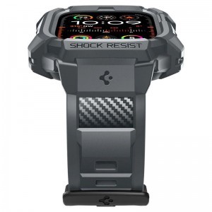 Spigen Rugged Armor Pro tok Apple Watch Ultra 1/2 (49 mm) - Sötétszürke