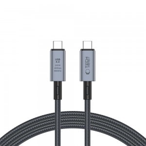 Tech-Protect UltraBoost Max USB-C 4.0 / USB-C 4.0 PD 240W 8K 40Gbps 2m kábel - szürke