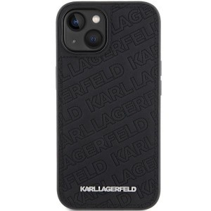 Karl Lagerfeld Quilted K Pattern tok iPhone 15 Plus / 14 Plus - fekete