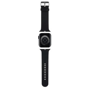 Karl Lagerfeld 3D Gumi Karl Fej szíj Apple Watch 38/40/41mm - fekete