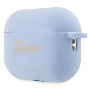 Guess GUAP2LSCHSB AirPods Pro 2 tok kék/kék Silicone Charm Heart Collection