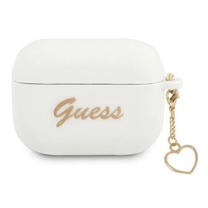 Guess GUAPLSCHSH AirPods Pro tok fehér/szilikon Charm Heart Kollekció