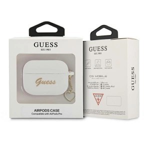 Guess GUAPLSCHSH AirPods Pro tok fehér/szilikon Charm Heart Kollekció