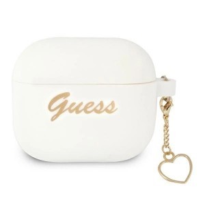 Guess GUA3LSCHSH AirPods 3 tok fehér/fehér Szilikon Charm Heart Kollekció