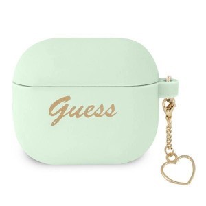 Guess GUA3LSCHSN AirPods 3 tok zöld/zöld Szilikon Charm Heart Kollekció