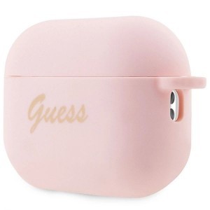 Guess GUAP2LSCHSP AirPods Pro 2 tok rózsaszín/rózsaszín Szilikon Charm Heart Kollekció