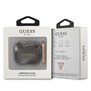 Guess GUA3UNMK AirPods 3 tok fekete/fekete Márvány Kollekció