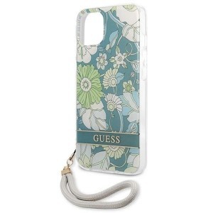 Guess GUHCP13SHFLSN iPhone 13 mini 5.4" green/green hardcase Flower Strap