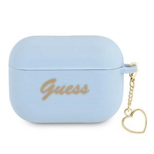 Guess GUAPLSCHSB AirPods Pro fliptok kék/kék szilikon Charm Heart kollekció