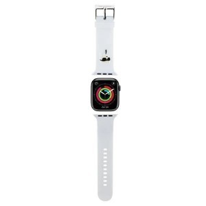 Karl Lagerfeld 3D Rubber Karl Head szíj Apple Watch 38/40/41mm - fehér