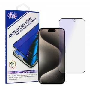 Edzett üveg Anti-Blue Full Glue iPhone 14 Pro Max üvegfólia