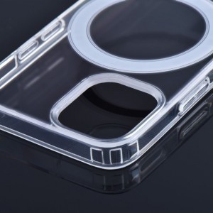 iPHONE 16 Pro Max készülékhez CLEAR MAG COVER (MID) tok kompatibilis MagSafe-fel az átlátszó