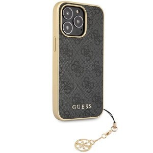 Guess 4G Charms kollekció tok iPhone 14 Pro Max - szürke