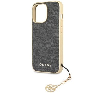 Guess 4G Charms kollekció tok iPhone 14 Pro Max - szürke