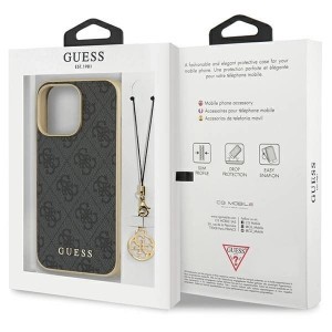 Guess 4G Charms kollekció tok iPhone 14 Pro Max - szürke