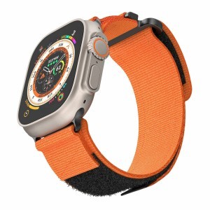 Nylon szíj Apple Watch 42/44/45/49 design 4 narancssárga