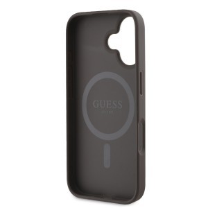 Guess PU 4G Peony MagSafe tok iPhone 16 barna