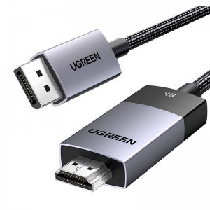 DisplayPort to HDMI kábel Ugreen DP115, 8k 60 Hz, 2m (fekete)