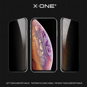 X-ONE Full Cover Extra Strong Privacy üvegfólia - iPhone 15/16 Plus (full glue) 9H edzett üveg