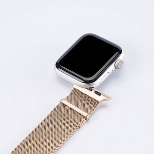 DUX DUCIS Milanese rozsdamentes acél mágneses szíj Apple Watch 38/40/41 mm arany