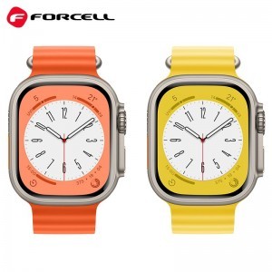 FORCELL F-DESIGN FA12 szíj APPLE Watch 38 / 40 / 41 mm narancssárga