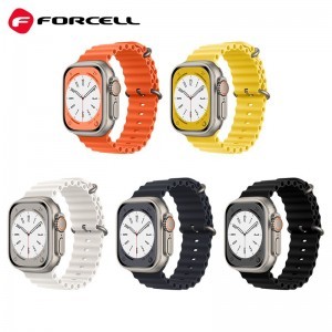 FORCELL F-DESIGN FA12 szíj APPLE Watch 38 / 40 / 41 mm narancssárga