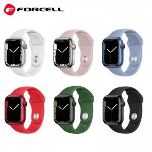 FORCELL F-DESIGN FA01 szíj Apple Watch 42 / 44 / 45 / 49 mm piros