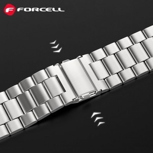 FORCELL F-DESIGN FA10 szíj Apple Watch 42 / 44 / 45 / 49 mm ezüst