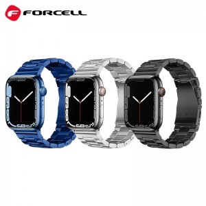 FORCELL F-DESIGN FA10 szíj Apple Watch 42 / 44 / 45 / 49 mm ezüst