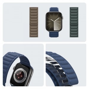 DUX DUCIS BL mágneses szíj Apple Watch 42 / 44 / 45 mm kék