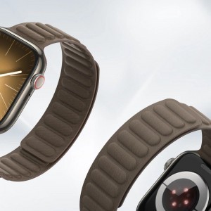 DUX DUCIS BL mágneses szíj Apple Watch 42 / 44 / 45 mm taupe