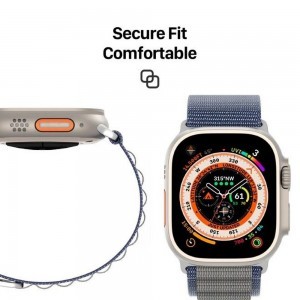 DUX DUCIS GS nylon szíj Apple Watch 42 / 44 / 45 / 49 mm kék