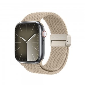 DUX DUCIS MIXTURE PRO nyújtható fonott szíj Apple Watch 38/40/41mm bézs