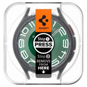 Spigen Glas.tR EZ Fit üvegfólia Samsung Galaxy Watch 6 Classic (47 mm) - 2 db.