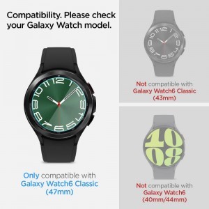 Spigen Glas.tR EZ Fit üvegfólia Samsung Galaxy Watch 6 Classic (47 mm) - 2 db.