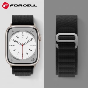 FORCELL F-DESIGN FA13 szíj Apple Watch 42 / 44 / 45 / 49 mm fekete