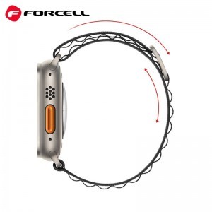 FORCELL F-DESIGN FA13 szíj Apple Watch 42 / 44 / 45 / 49 mm fekete