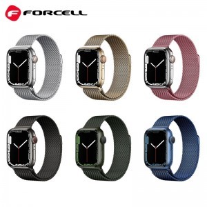 FORCELL F-DESIGN FA03 szíj Apple Watch 38 / 40 / 41 mm ezüst