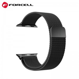 FORCELL F-DESIGN FA03 szíj Apple Watch 42 / 44 / 45 / 49 mm fekete